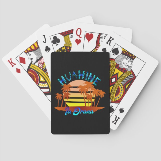 HUAHINE (bleu) Casinokort (Baksidan)