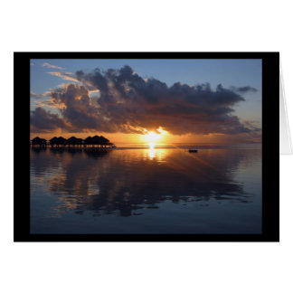 Huahine Sunset Card Hälsningskort