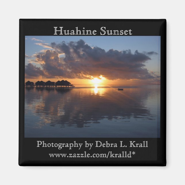Huahine Sunset Magnet (Framsidan)