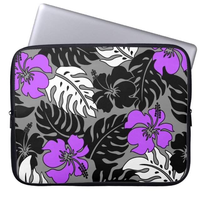 Huakini Bay Hawaiian Hibiscus Neoprene Wetdräe Laptop Sleeve (Framsidan)