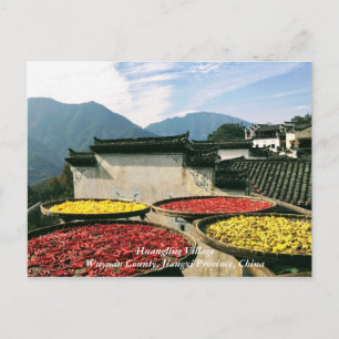 Huangling Village, Wuyuan County, Jiangxi, China Vykort