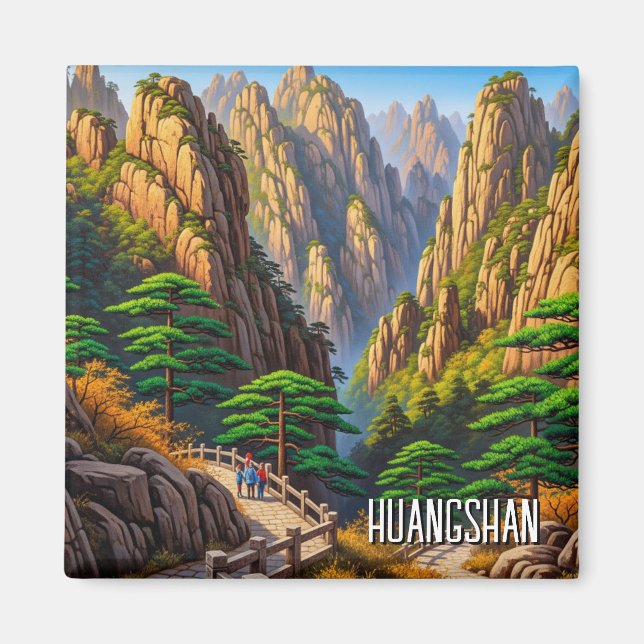 Huangshan National Park China Magnet (Framsidan)