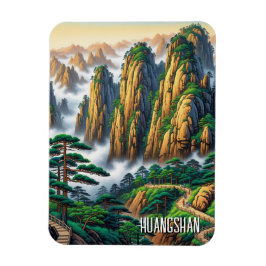 Huangshan nationalpark Kina Magnet