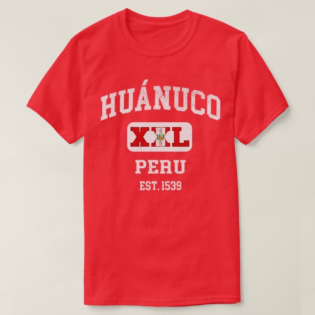Huanuco Peru XXL Athletic design 1 T Shirt (Design framsida)