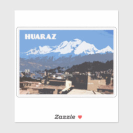Huaraz Peru: Huascarin Mountain View Klistermärken