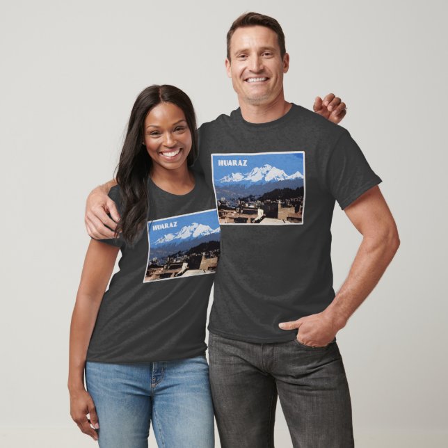Huaraz Peru: Huascarin Mountain View T Shirt (Unisex)