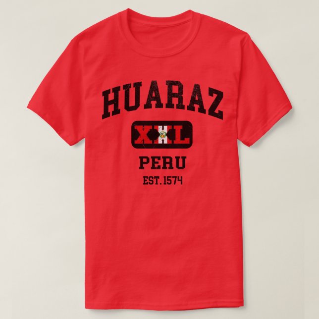 Huaraz Peru XXL Athletic design T Shirt (Design framsida)