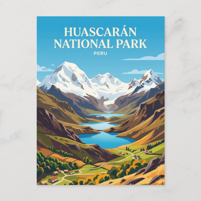 Huascarán nationalpark Peru Vykort (Framsida)