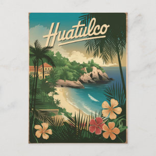 Huatulco Mexico Vintage Vykort