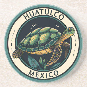 Huatulco Mexiko Turtle Badge Underlägg