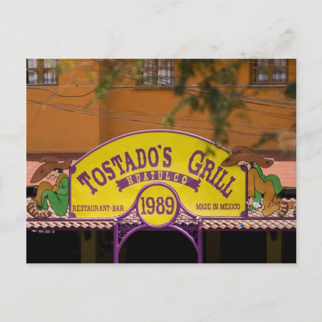 Huatulco street 5 vykort (Framsida)