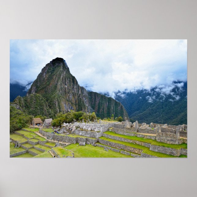Huayna Picchu-toppen vid Machu Picchu, Peru Poster (Framsidan)