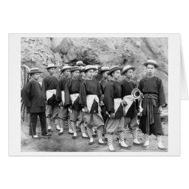 Hub and Hub Champion Chinese Hose Running Hälsningskort (Framsidan Horizontal)