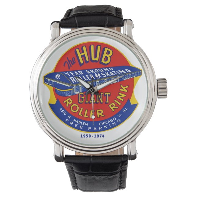 Hub Roller Rink, Chicago/Norridge, IL Armbandsur (Framsida)
