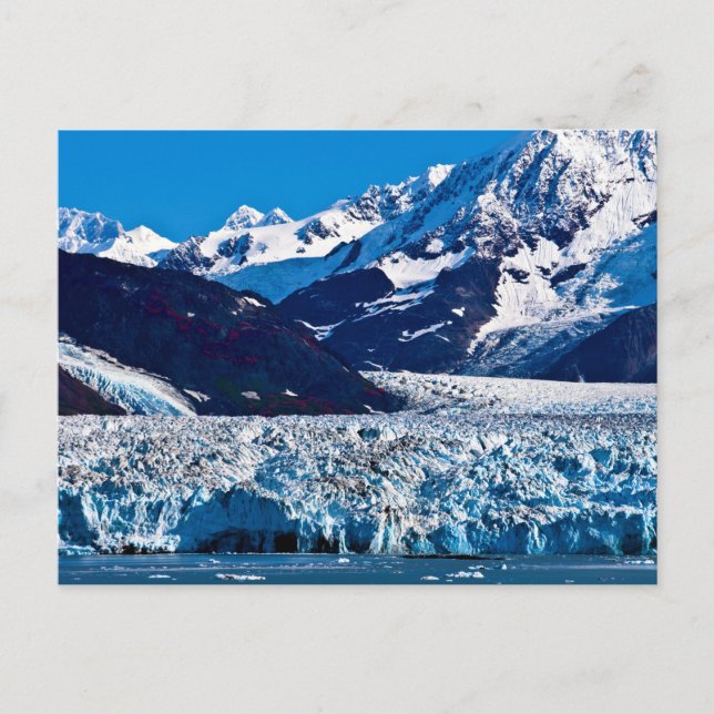 Hubbard Glacier, Alaska Postcard Vykort (Framsida)