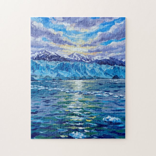 Hubbard Glacier Alaska Pussel (Vertikal)