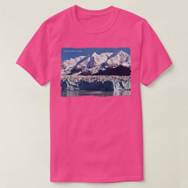 Hubbard Glacier Alaska USA TShirt T Shirt (Design framsida)