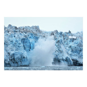 Hubbard Glacier Explosion! eller Calving! Fototryck