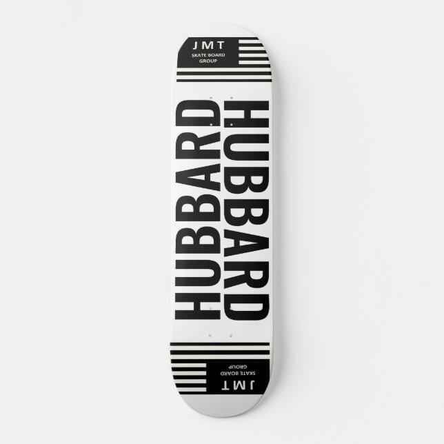 HUBBARD. Skuggbord Mini Skateboard Bräda 18,5 Cm (Framsida)