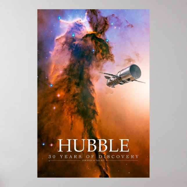 Hubble - 30 års upptäckt poster (Framsidan)
