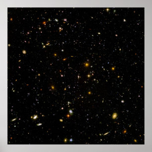 Hubble avbildar det Ultra djupa fält konstellatio Poster