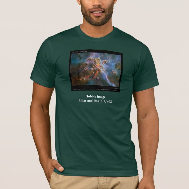 Hubble avbildar - pelare och jetar 901/902 tee shirt (Framsida)