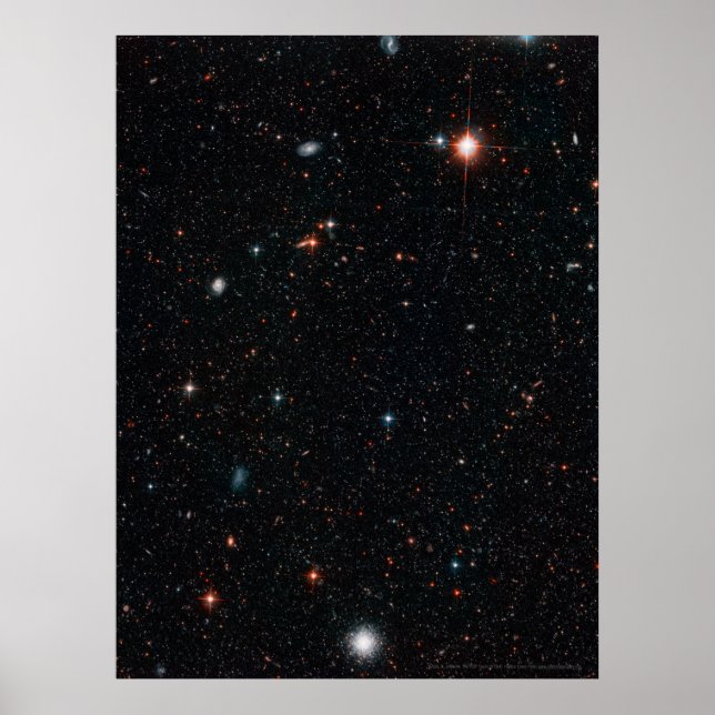 Hubble Deep Fält 18 x 24 (18 x 24) Poster (Framsidan)