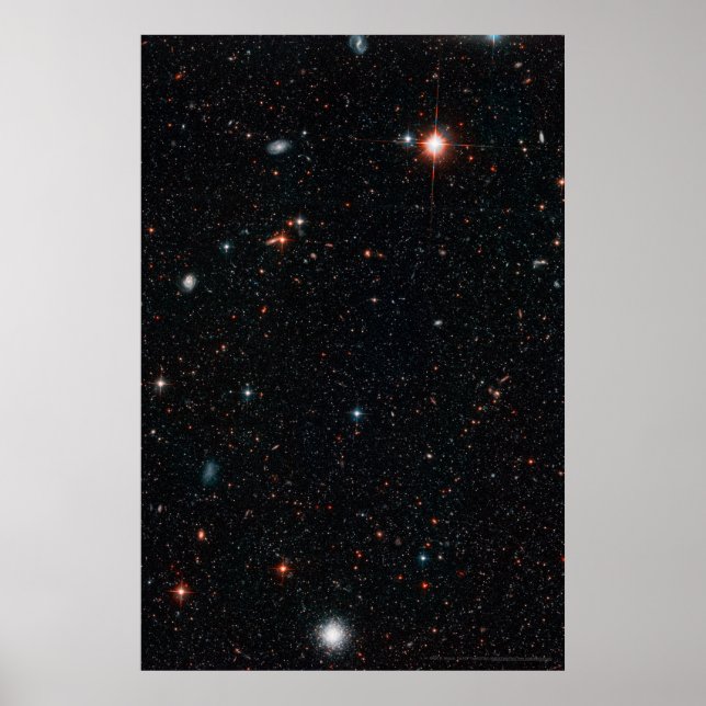 Hubble Deep Fält 20 x 30 (16 x 24) Poster (Framsidan)