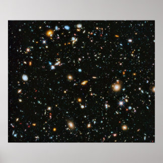 Hubble Deep Fält Poster