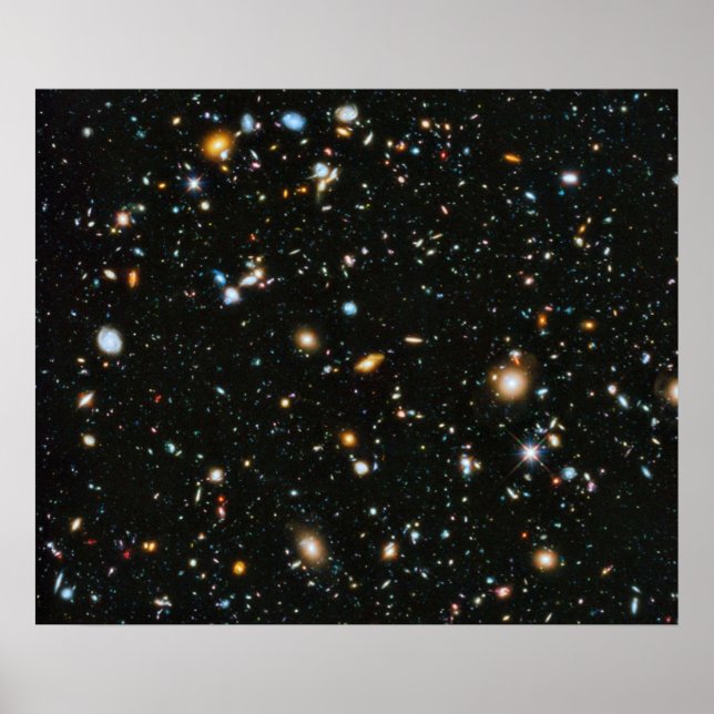 Hubble Deep Fält Poster (Framsidan)