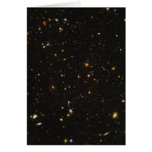 Hubble det Ultra djupa fältutrymmet avbildar Hälsningskort