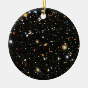 Hubble djupt fält julgransprydnad keramik