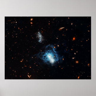 Hubble Finds Mature Galaxy Masquerading as Småbarn Poster