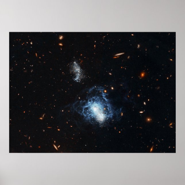 Hubble Finds Mature Galaxy Masquerading as Småbarn Poster (Framsidan)