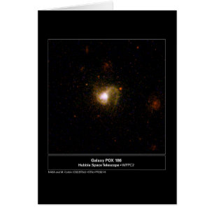 Hubble för galaxPOX 186 teleskop Hälsningskort