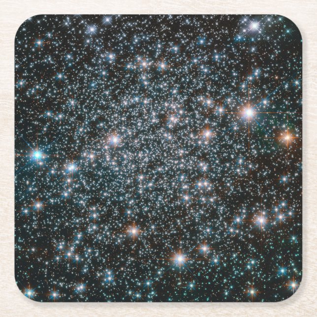 Hubble Heavy Metall Stars Cluster Underlägg Papper Kvadrat (Framsidan)