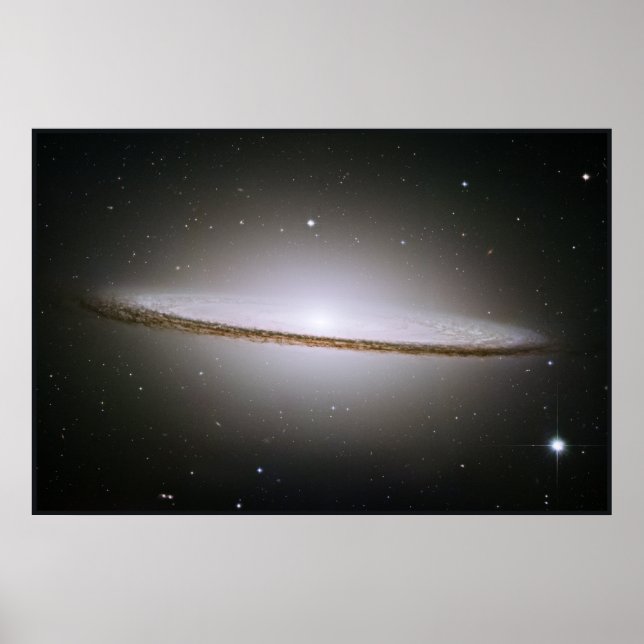 Hubble Mosaic of the Majestic Sombrero Galaxy Poster (Framsidan)