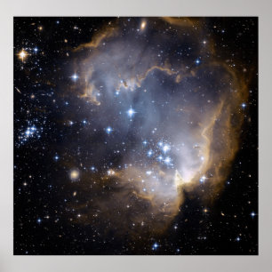 Hubble Observation Infant Stars i Nearby Galaxy Poster