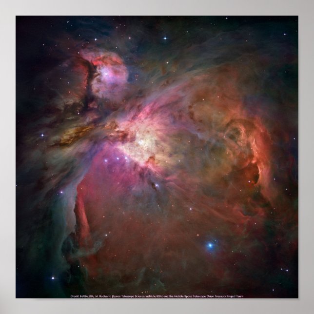 Hubble / Orion Nebula Poster (Framsidan)