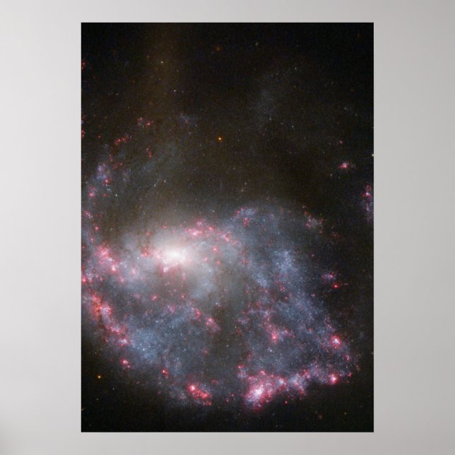 Hubble Sees a Galaxy Slå a Bull's-Öga Poster (Framsidan)
