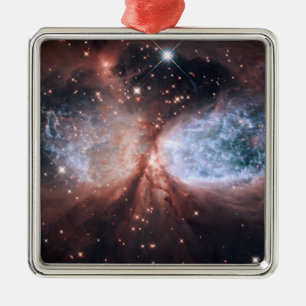 Hubble snöängel julgransprydnad metall
