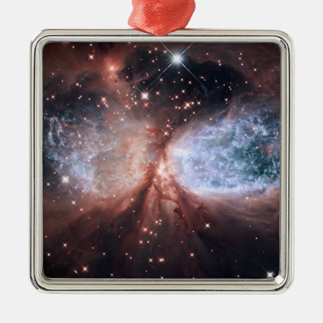 Hubble snöängel julgransprydnad metall (Framsidan)