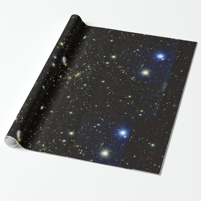 Hubble Space Telescope Deep Fält Presentpapper (Utrullad)
