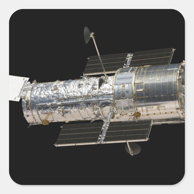 Hubble Space Telescope Fyrkantigt Klistermärke (Framsida)