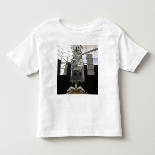 Hubble Space Telescope i Atlantis lastfack Tee (Framsida)