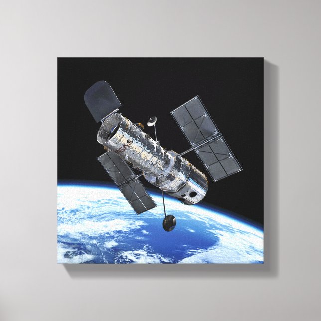 Hubble Space Telescope in Earth Orbit NASA Photo Canvastryck (Framsida)