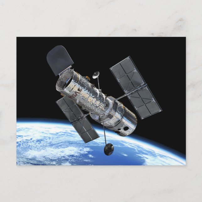Hubble Space Telescope in Earth Orbit NASA Photo Vykort (Framsida)