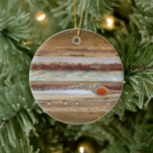 Hubble Space Telescope Jupiter Underbar Red Spot Julgransprydnad Keramik
