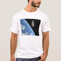Hubble Space Telescope med blå jord
