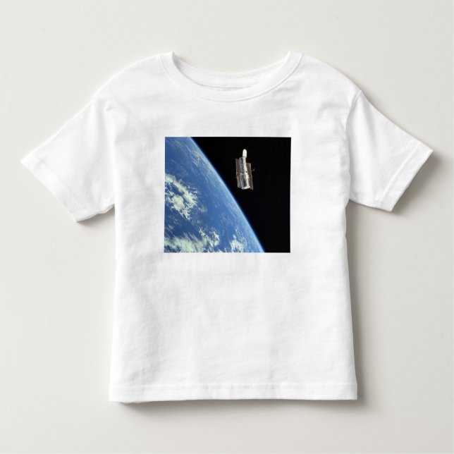Hubble Space Telescope med blå jord T Shirt (Framsida)